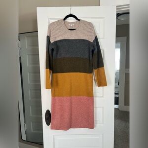 Madewell Colorblock Sweater Dress